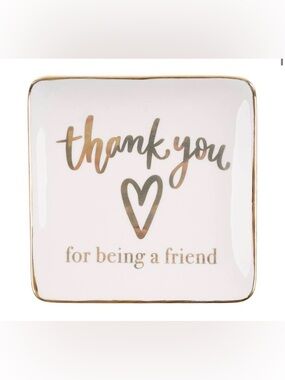 Glory Haus "Thank You For Being a Friend" trinket dish  NWT